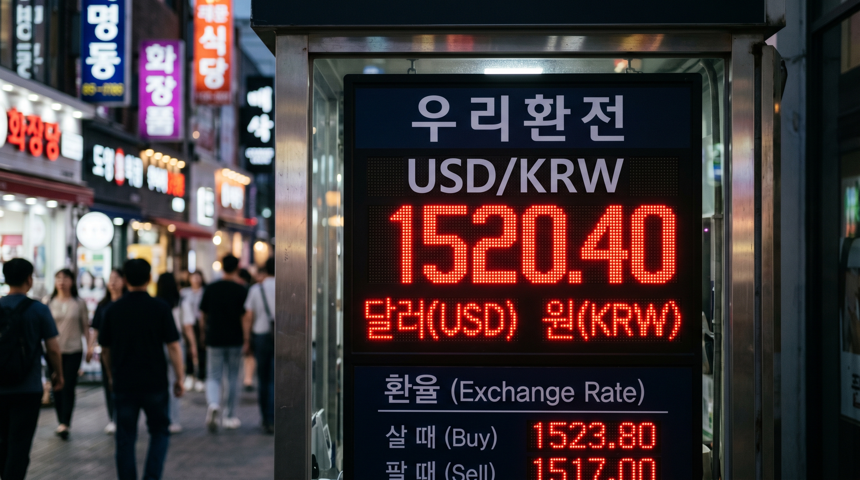 13거래일 연속 1500원대를 유지 중인 원/달러 환율