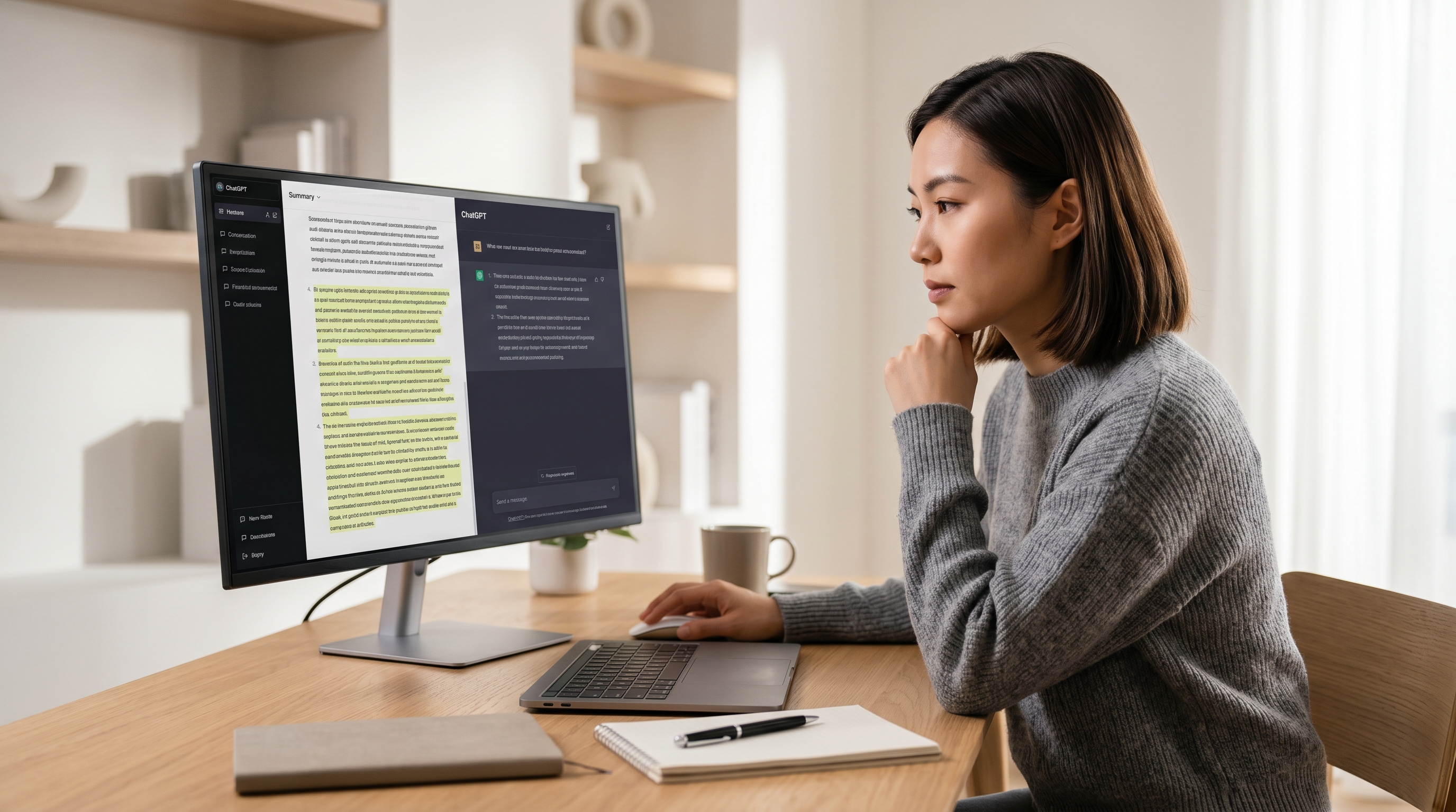 For long conversations, summarize the content and then start a new chat.