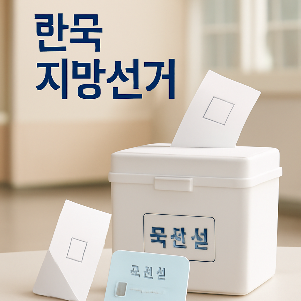 6월3일 지방선거 초보자 가이드: 준비물, 투표소, 주의할 점